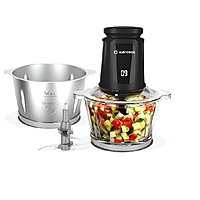 Nutricook Glass & Stainless Steel XXL Chopper and Mincer, 2L Capacity, Pulse & 2-Speed Settings, Durable Stainless Steel Blades, Anti-Slip Base, Easy-to-Use, Black – Model NC-CH2000 Nutricook Glass & Stainless Steel XXL Chopper and Mincer, 2L Capacity, Pulse & 2-Speed Settings, Durable Stainless Steel Blades, Anti-Slip Base, Easy-to-Use, Black – Model NC-CH2000