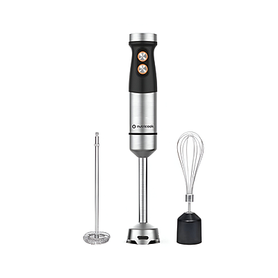 Nutricook Handi Immersion Blender, Powerful 500W Motor, Stainless Steel Shaft & Blade, 2 Speed Settings, Ergonomic Design, Easy to Clean – Model NC-HB100