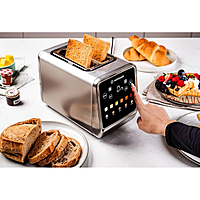 Nutricook 2-Slice Smart Toaster with Touch Screen, 850W, All-in-One Design, 6 Browning Levels, Wide Slots for Various Bread Types, Defrost, Reheat & Bagel Functions, Sleek Modern Look Nutricook 2-Slice Smart Toaster with Touch Screen, 850W, All-in-One Design, 6 Browning Levels, Wide Slots for Various Bread Types, Defrost, Reheat & Bagel Functions, Sleek Modern Look