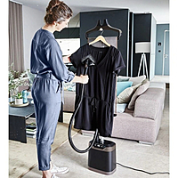 Tefal Garment Steamer 2000W T3480EL High-Power Handheld Steamer with Continuous Steam, and Anti-Drip Technology for Fast and Effective Wrinkle Removal on All Fabrics