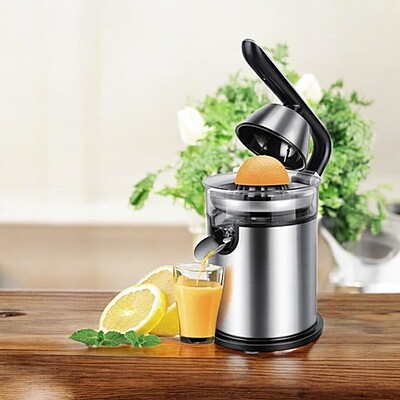 Superchef 300W Citrus Juicer with Handle, Dual Cone Design, Easy-Pour Spout, Pulp Control, and Detachable Parts for Easy Cleaning | Model: CJ-8120T