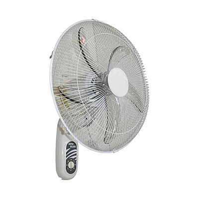 Wave 18-Inch Wall Fan with 5 Blades, 75W Powerful Motor, Adjustable Speed, Oscillation Function, and Silent Operation – White | Model: EK-1800 WHT
