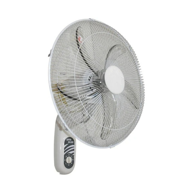 Wave 18-Inch Wall Fan with 5 Blades, 75W Powerful Motor, Adjustable Speed, Oscillation Function, and Silent Operation – White | Model: EK-1800 WHT Wave 18-Inch Wall Fan with 5 Blades, 75W Powerful Motor, Adjustable Speed, Oscillation Function, and Silent Operation – White | Model: EK-1800 WHT