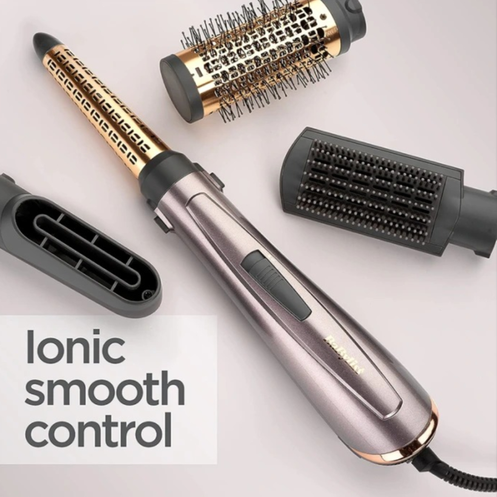 BaByliss AS136SDE Hair Styler 1000W – Powerful Multifunctional Hot Air Brush for Smooth, Voluminous Hair, with Multiple Attachments and Adjustable Settings BaByliss AS136SDE Hair Styler 1000W – Powerful Multifunctional Hot Air Brush for Smooth, Voluminous Hair, with Multiple Attachments and Adjustable Settings