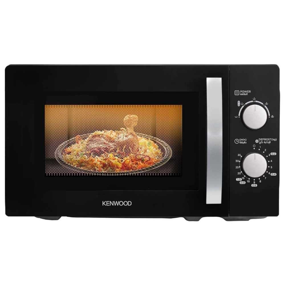 Kenwood 20L Microwave Oven MWM20.000BK – 700W Compact Countertop Microwave with 5 Power Levels, Defrost Function, 35-Minute Timer, and Even Heating for Quick and Convenient Cooking Kenwood 20L Microwave Oven MWM20.000BK – 700W Compact Countertop Microwave with 5 Power Levels, Defrost Function, 35-Minute Timer, and Even Heating for Quick and Convenient Cooking