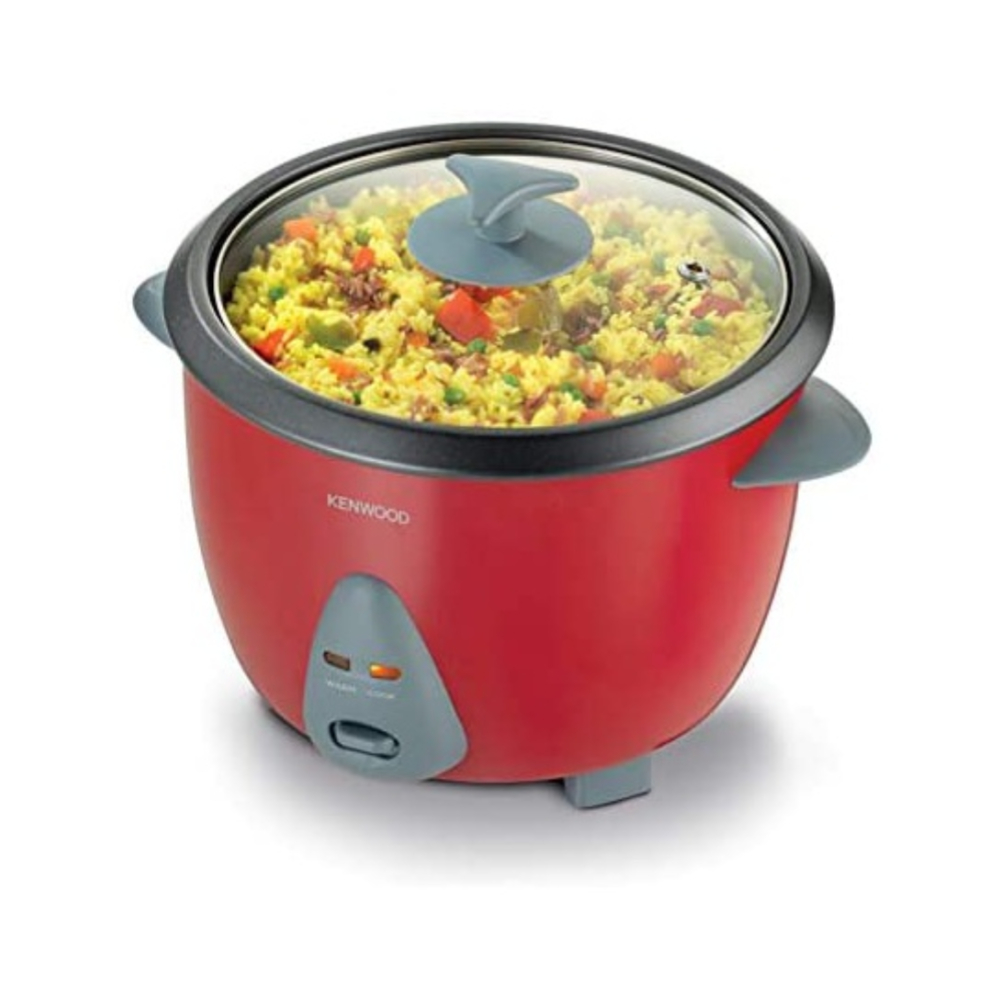 Kenwood RCM44.000RD 1.8L Rice Cooker – 700W Power, Non-Stick Inner Pot, Keep Warm Function, Glass Lid, Measuring Cup & Spatula, Stylish Red Design for Perfectly Cooked Rice Every Time Kenwood RCM44.000RD 1.8L Rice Cooker – 700W Power, Non-Stick Inner Pot, Keep Warm Function, Glass Lid, Measuring Cup & Spatula, Stylish Red Design for Perfectly Cooked Rice Every Time