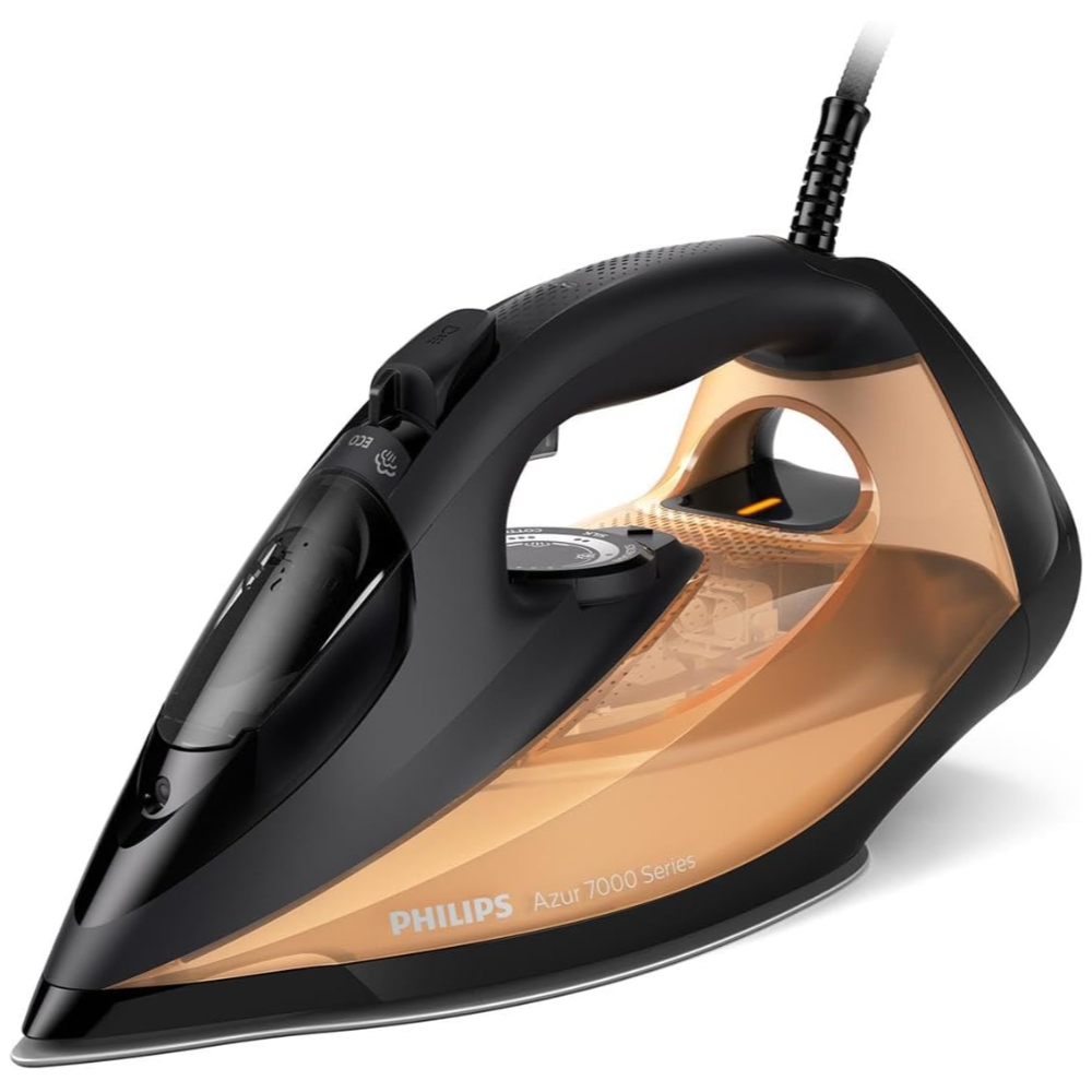 Philips DST7040 Steam Iron 2800W, OptimalTemp Technology, Steam Boost up to 200g, Ceramic Soleplate, 300ml Water Tank, Drip Stop Feature, Vertical Steaming Function for Efficient Ironing