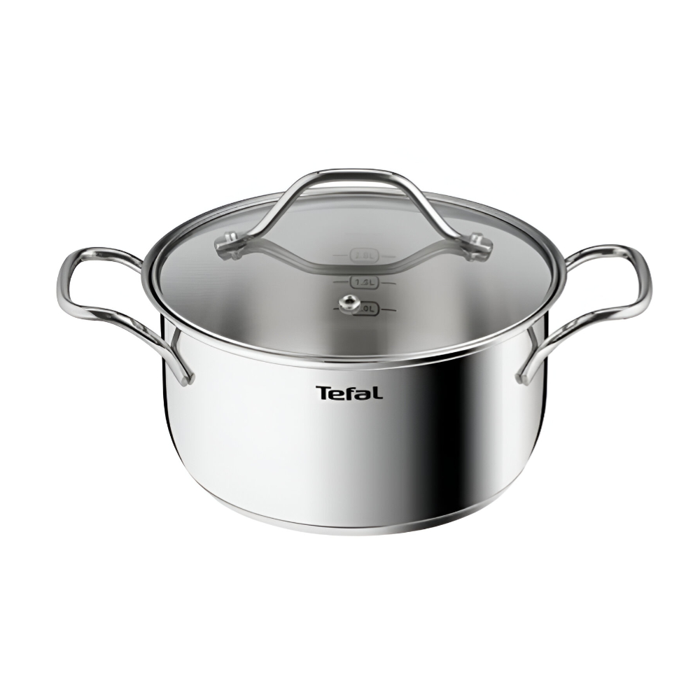 Tefal Intuition Stewpot 20 cm with Lid, 2.9L Capacity, Durable Non-Stick Coating, Even Heat Distribution, Compatible with All Heat Sources, Ideal for Stews, Soups, and Casseroles – Model B8644474 Tefal Intuition Stewpot 20 cm with Lid, 2.9L Capacity, Durable Non-Stick Coating, Even Heat Distribution, Compatible with All Heat Sources, Ideal for Stews, Soups, and Casseroles – Model B8644474