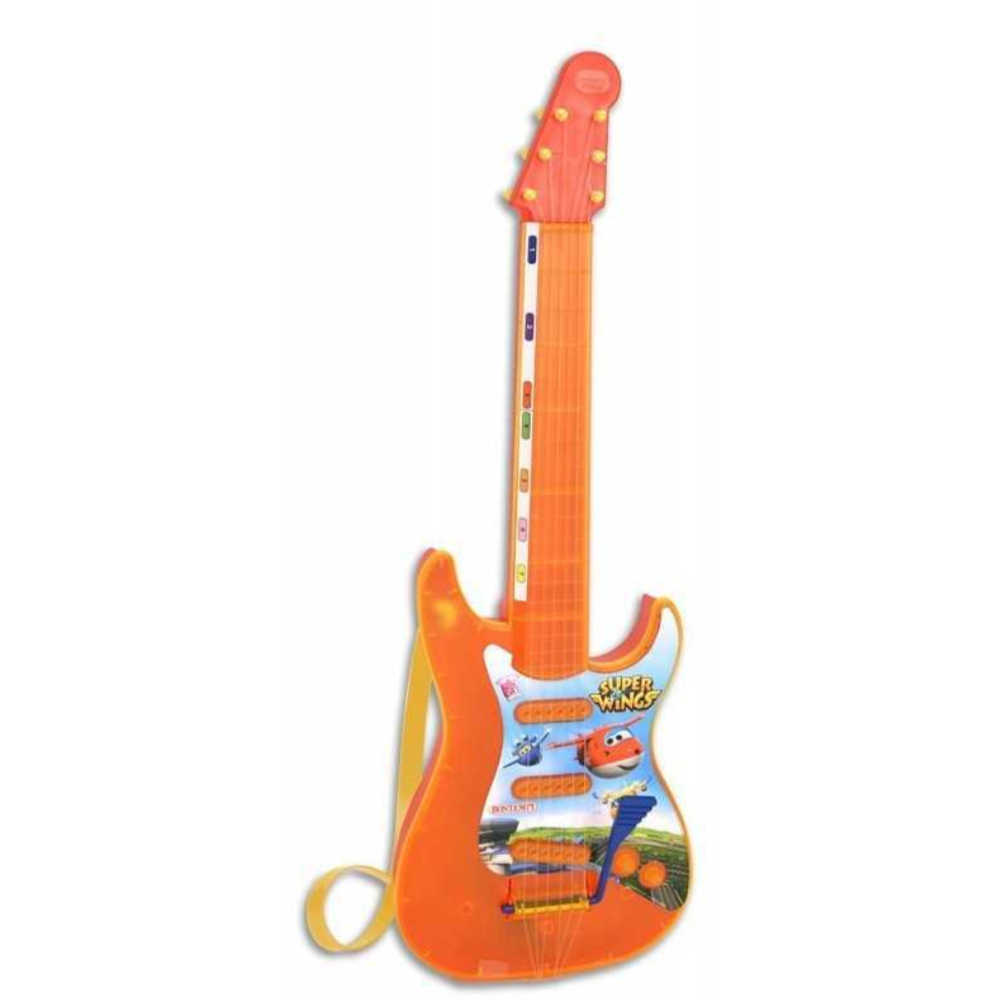 Bontempi Rock Guitar Super Wings – Interactive Electric Guitar Toy with Light Effects, Sound Features, and Dynamic Rock Music for Kids and Music Lovers