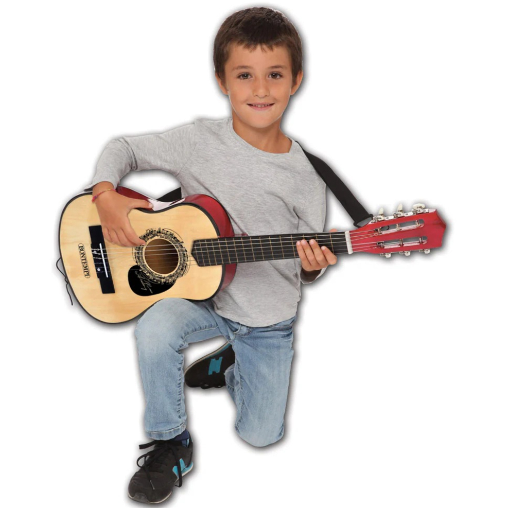 Bontempi Classical Wooden Guitar 75cm with 6 Nylon Strings – Ideal for Beginners and Aspiring Musicians Bontempi Classical Wooden Guitar 75cm with 6 Nylon Strings – Ideal for Beginners and Aspiring Musicians