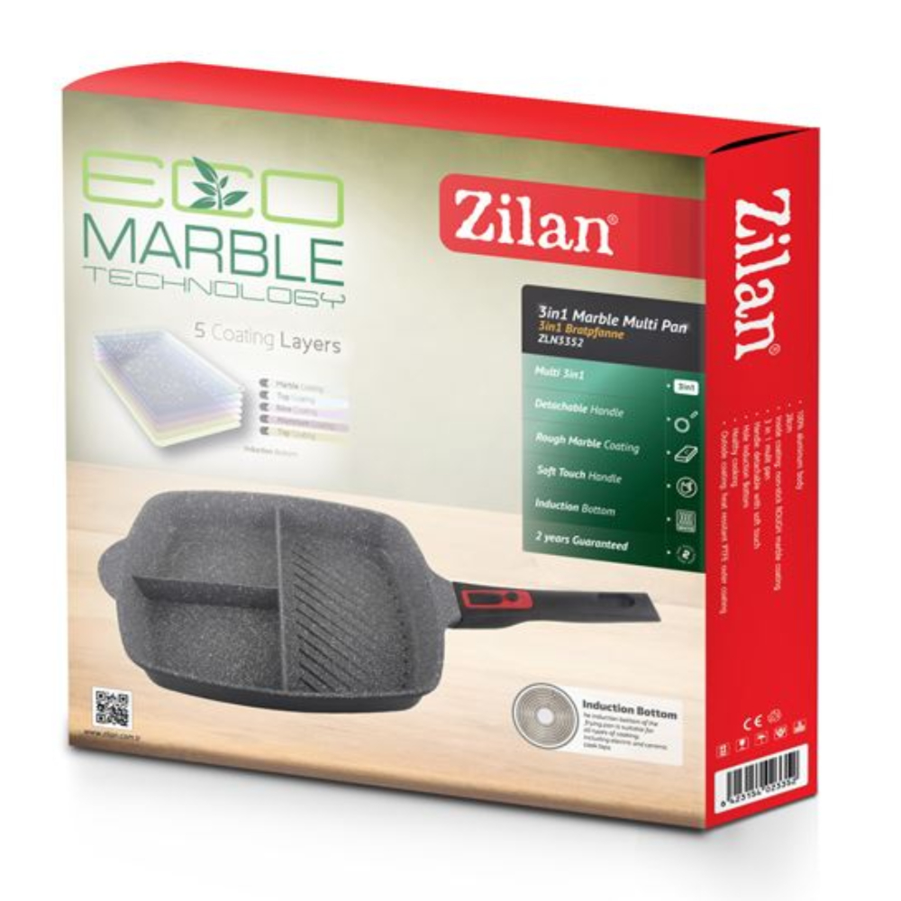 Zilan Granite Multi-Fry Pan 28cm Induction, ZLN3352 – Premium Non-Stick Fry Pan with Durable Granite Coating, Induction-Compatible for Versatile and Efficient Cooking Zilan Granite Multi-Fry Pan 28cm Induction, ZLN3352 – Premium Non-Stick Fry Pan with Durable Granite Coating, Induction-Compatible for Versatile and Efficient Cooking