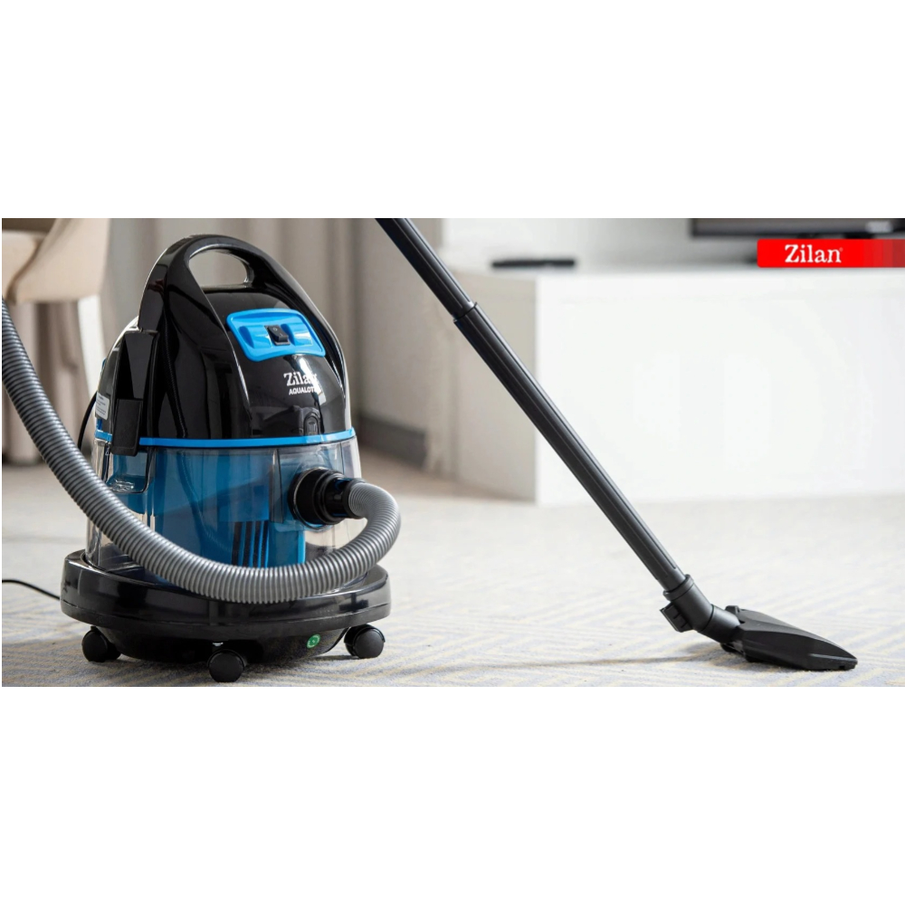 Zilan Electric Vacuum Cleaner Wet and Dry – Powerful 1600-2000W Motor, 8L Water Tank, Blue, ZLN8945BL – Ideal for Home, Office, and Industrial Cleaning
