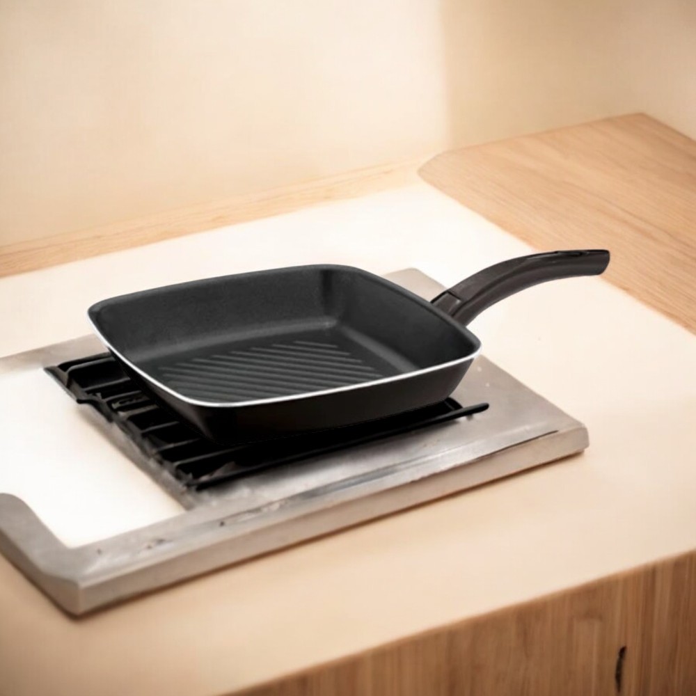 Zilan Grill Pan 28cm Coated with Ecosafe Technology (ZLN3895) | Premium Non-Stick, Healthy & Durable Cooking Pan Zilan Grill Pan 28cm Coated with Ecosafe Technology (ZLN3895) | Premium Non-Stick, Healthy & Durable Cooking Pan