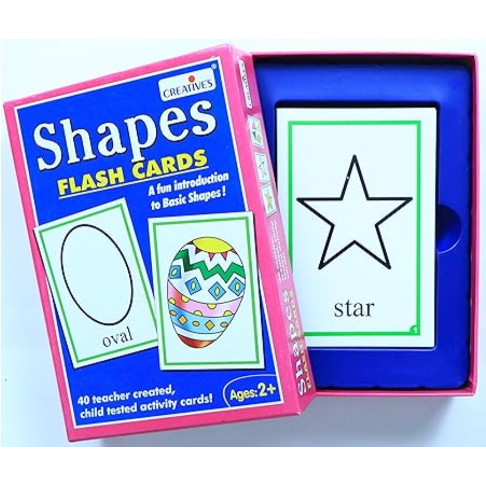 Creative Shapes Flash Cards (24 Pieces) – A Fun and Interactive Way to Teach Kids About Geometric Shapes and Their Names