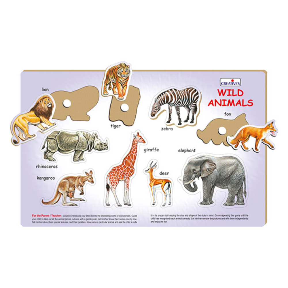 Creative Play N Learn Wooden Wild Animals Set (12 Pieces) – A Fun and Educational Wooden Toy to Explore the Wild World of Animals Creative Play N Learn Wooden Wild Animals Set (12 Pieces) – A Fun and Educational Wooden Toy to Explore the Wild World of Animals
