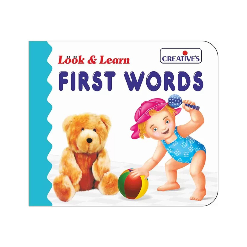 Creative Look & Learn First Words Flash Card Set – An Educational and Fun Way to Teach Toddlers and Preschoolers Their First Words (24 Pieces)