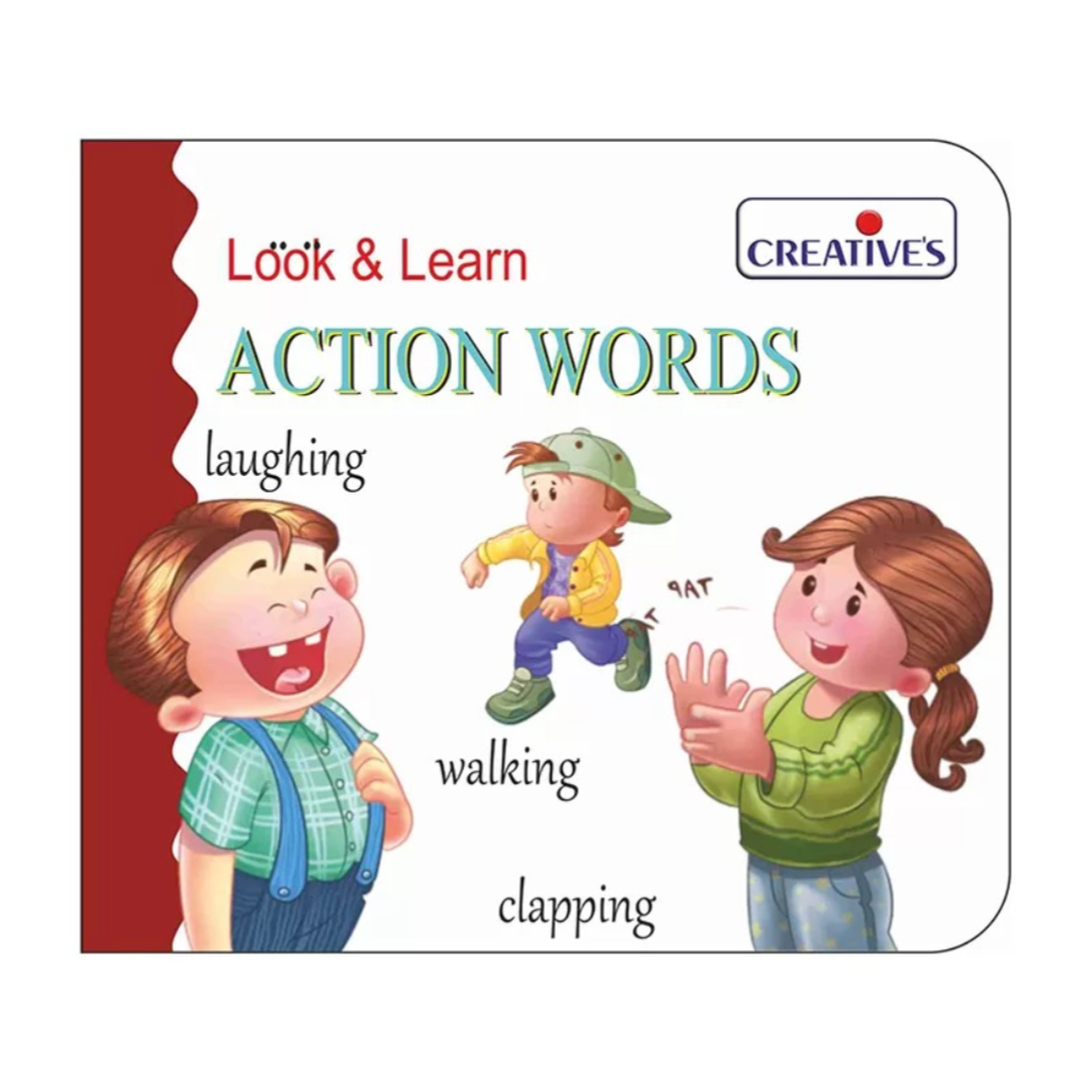 Creative Look & Learn Action Words Flash Cards – An Interactive Educational Set for Teaching Toddlers Essential Action Verbs (24 Pieces)