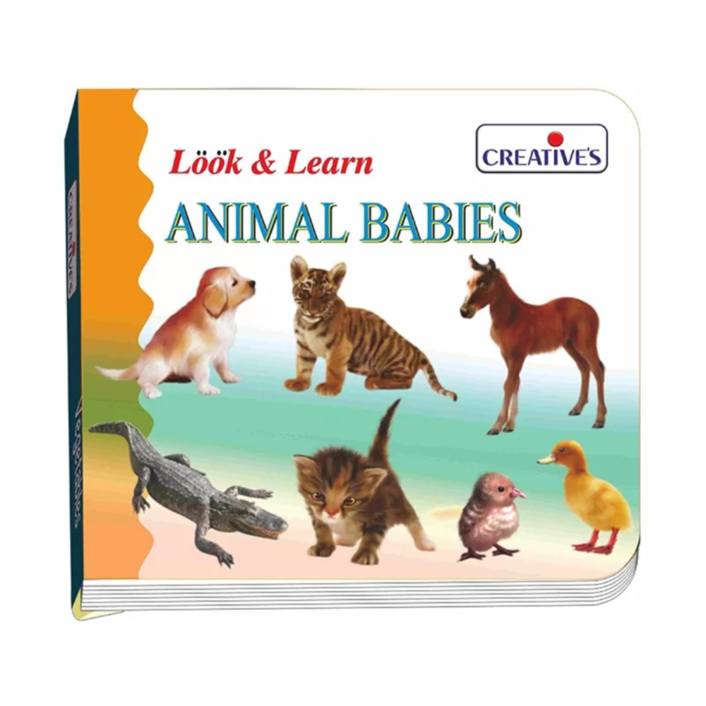 Creative Look & Learn Animal Babies Flash Cards – An Engaging and Educational Set for Teaching Toddlers About Animal Babies and Their Mothers (24 Pieces)