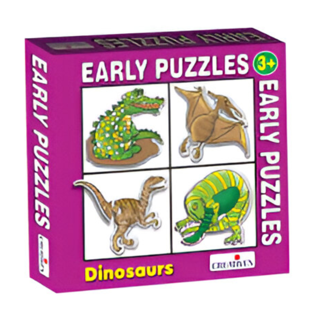 Creative Early Puzzles – Dinosaurs – An Educational and Interactive Puzzle Set for Toddlers to Explore the World of Dinosaurs (10 Pieces) Creative Early Puzzles – Dinosaurs – An Educational and Interactive Puzzle Set for Toddlers to Explore the World of Dinosaurs (10 Pieces)
