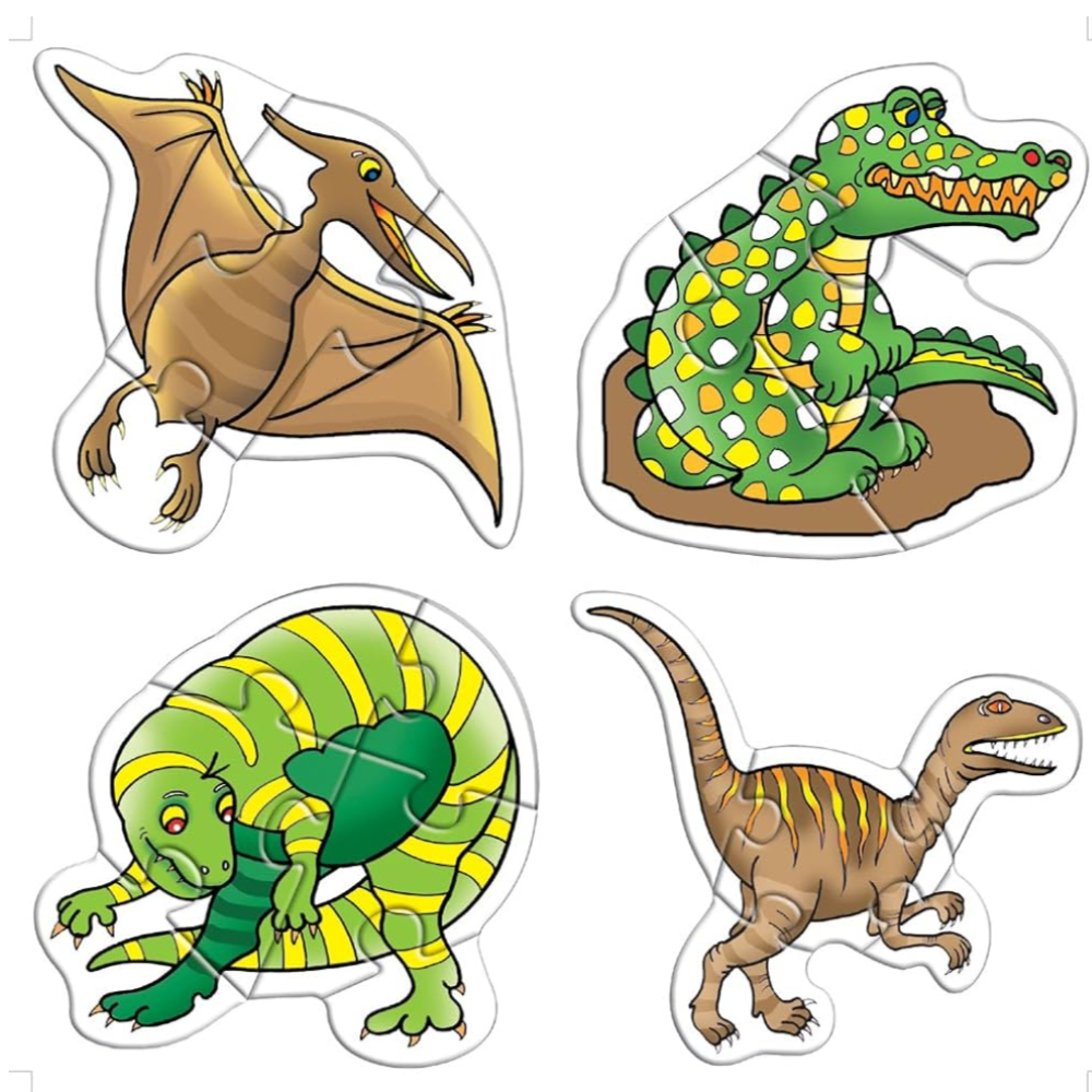 Creative Early Puzzles – Dinosaurs – An Educational and Interactive Puzzle Set for Toddlers to Explore the World of Dinosaurs (10 Pieces)