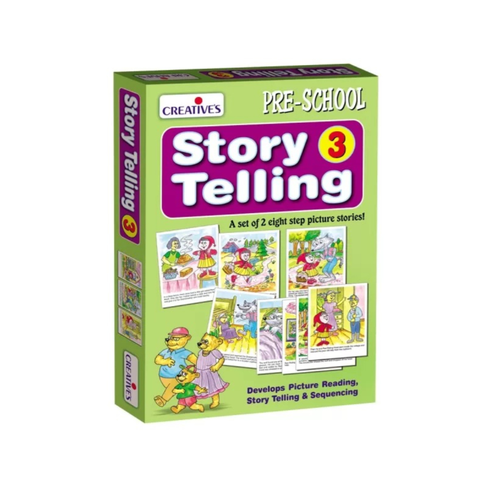Story Telling Step-by-Step-3 (8 Steps) / 24P – A Fun & Engaging Learning Tool to Develop Advanced Storytelling and Logical Sequencing Skills