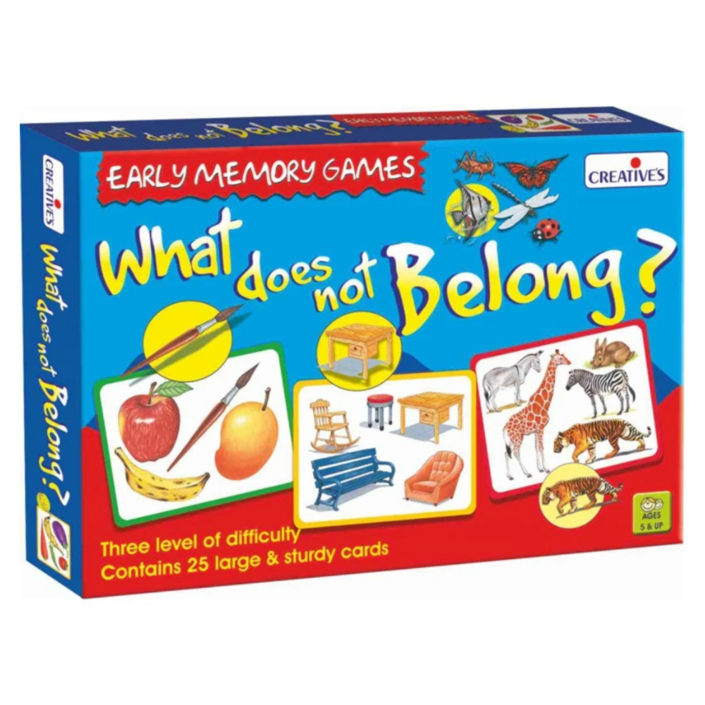 Creative What Does Not Belong? – An Engaging and Interactive Educational Tool for Identifying Odd Ones Out and Enhancing Cognitive Skills in Early Learners