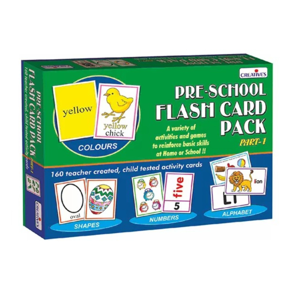 Creative Pre-School Flash Card Pack 1-12P – A Fun and Interactive Learning Tool for Early Childhood Education