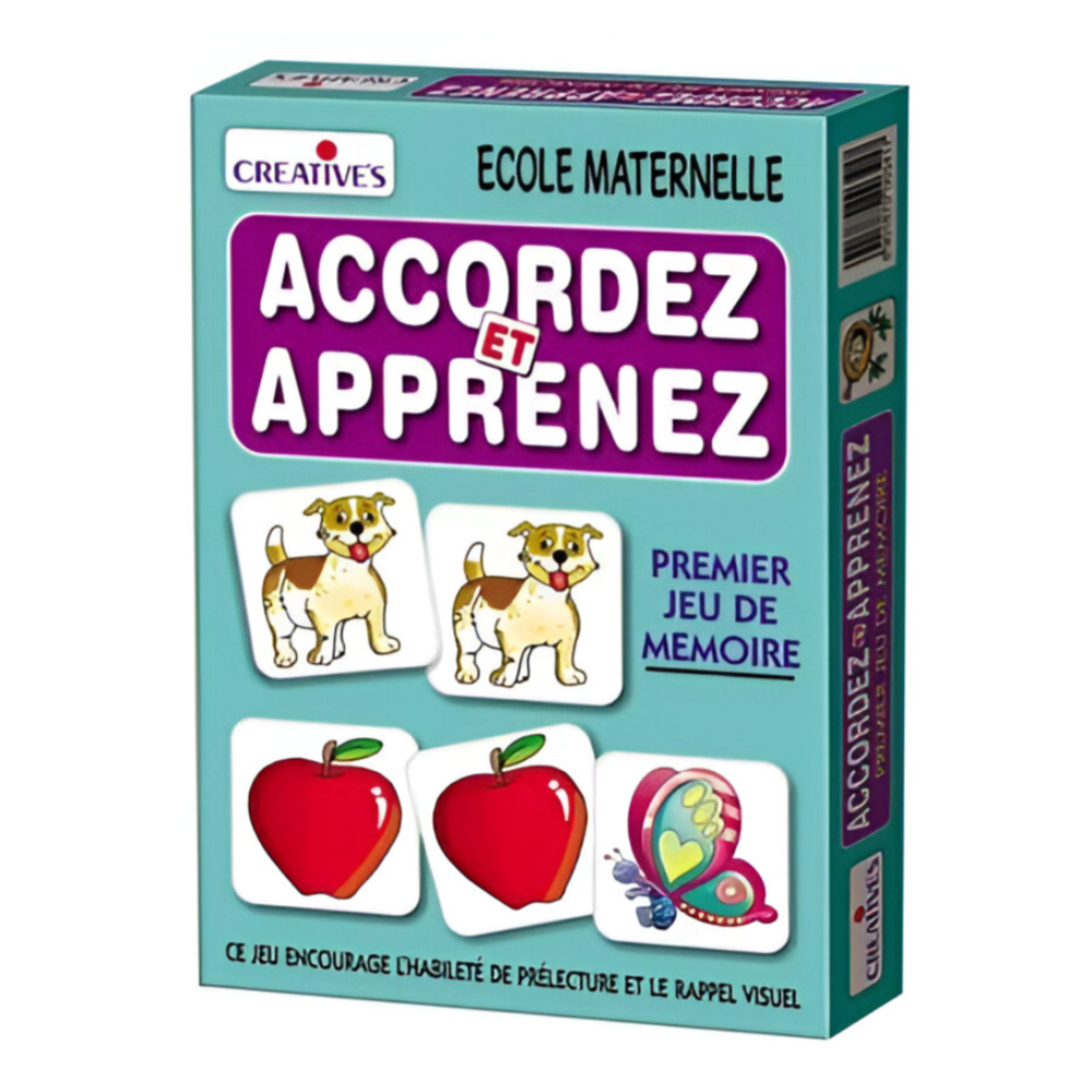 CREATIVE Accordez et Apprenez – A Fun and Educational Matching Game to Enhance Learning and Cognitive Skills
