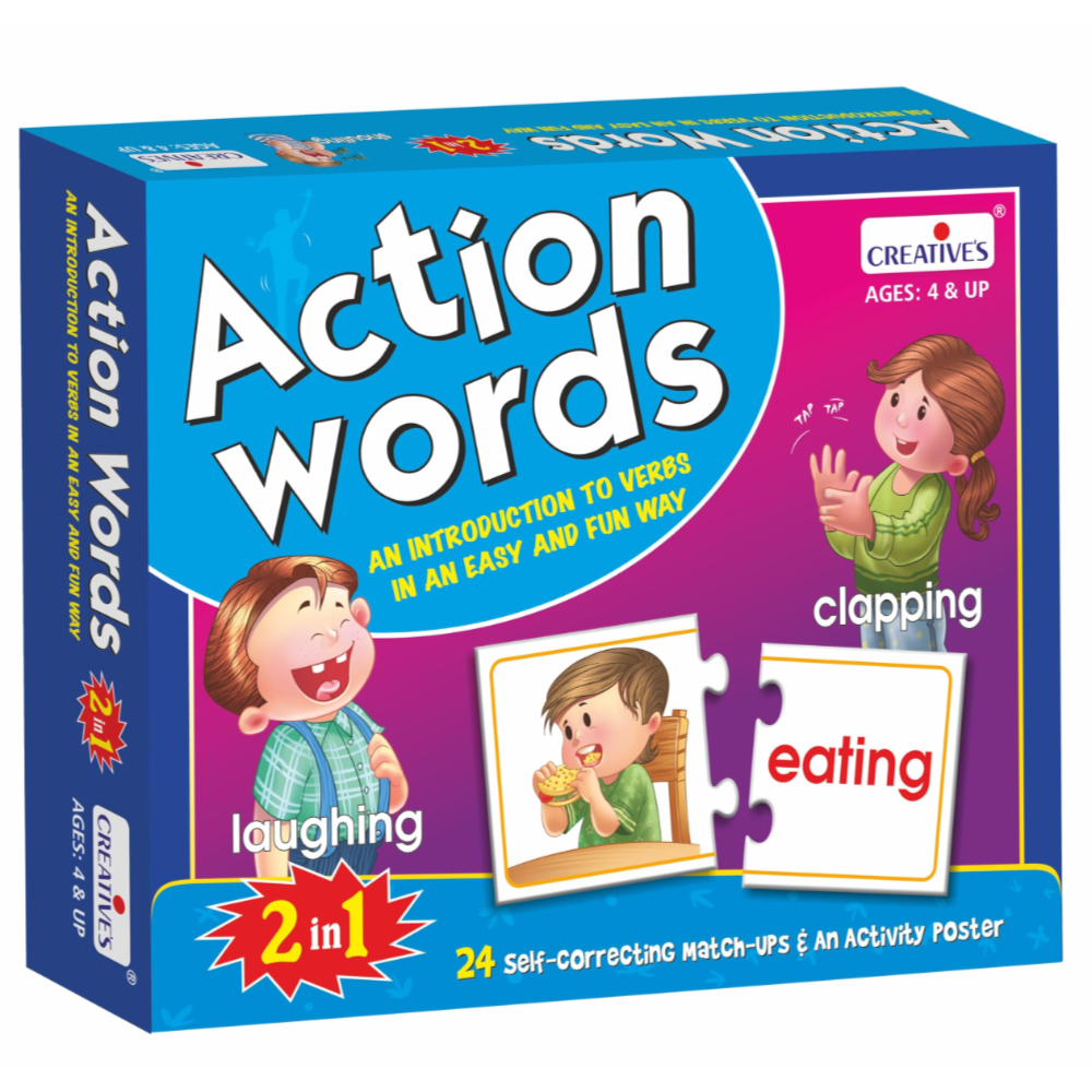 CREATIVE Action Words – An Engaging Educational Game to Help Young Learners Master Verbs, Language Skills, and Cognitive Development