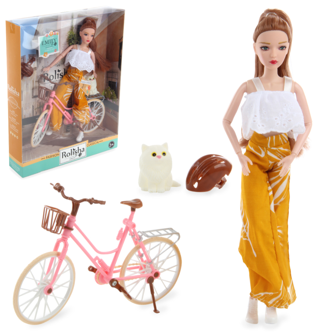 Emily Doll with Bicycle and Cat QJ111D: A Comprehensive Overview