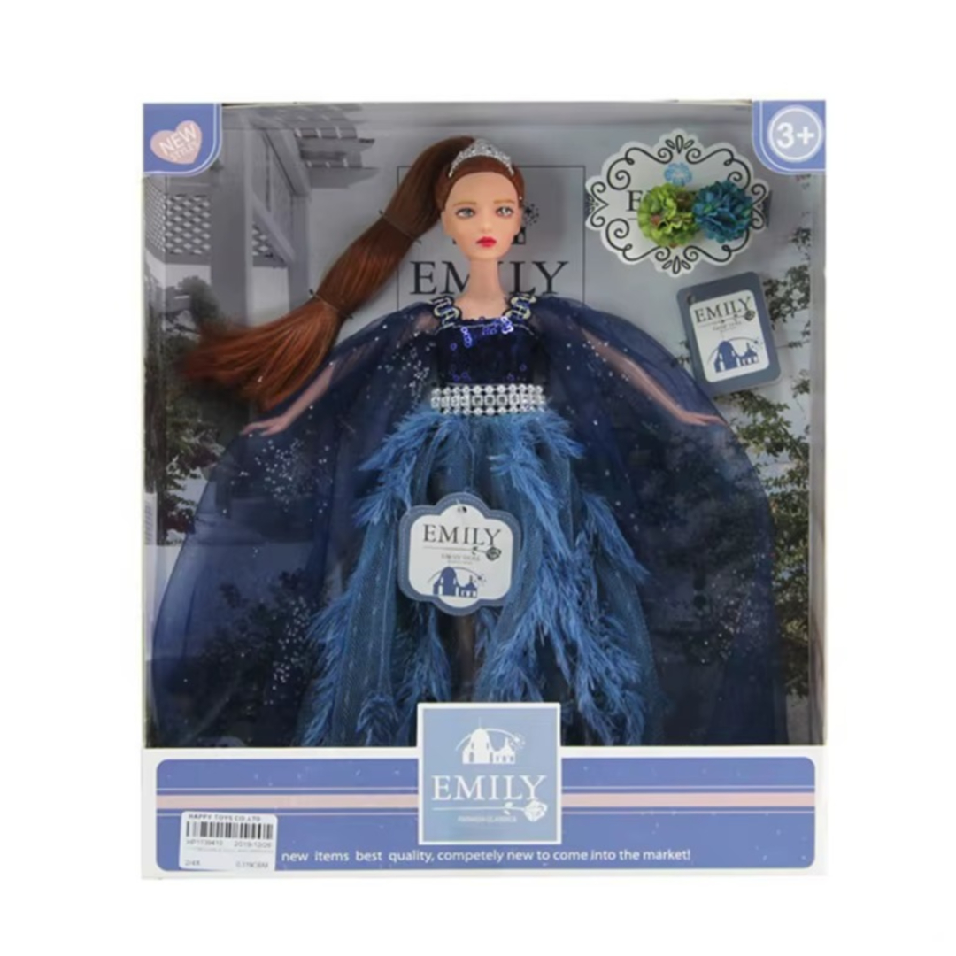 Emily Fashion Doll with Navy Dress QJ089D: A Comprehensive Overview