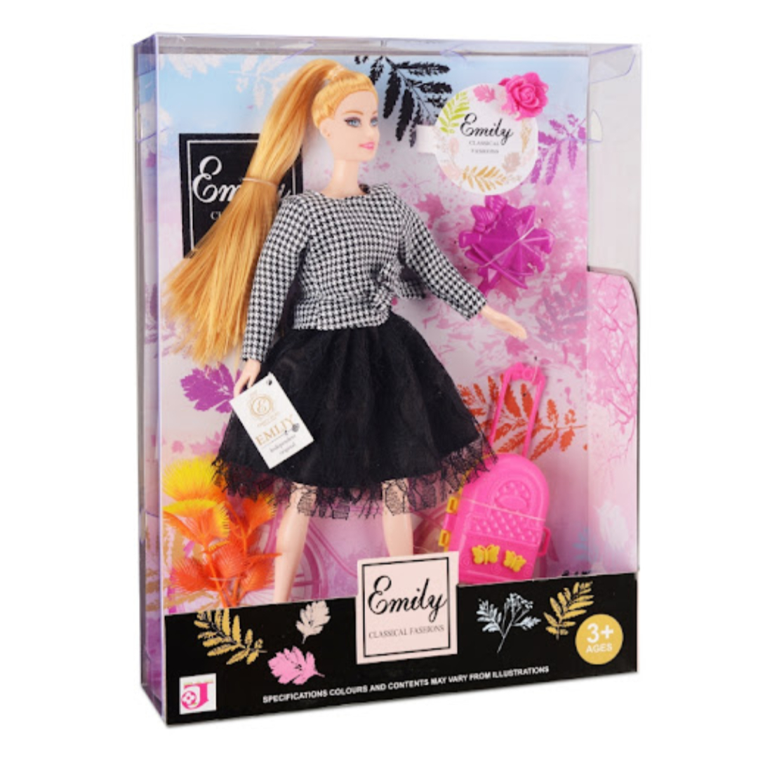 Emily Classic Fashion Doll with Suitcase QJ070B: A Detailed Overview Emily Classic Fashion Doll with Suitcase QJ070B: A Detailed Overview
