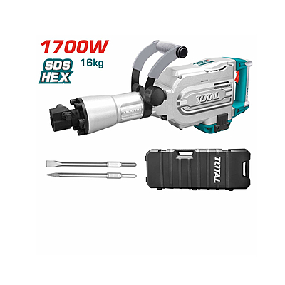 TH215456 Demolition Breaker – Industrial-Grade Heavy-Duty Tool with HEX Chuck System, 1700W Power, 45J Impact Energy, and 1400/min Impact Rate for Efficient Demolition & Chiseling Tasks TH215456 Demolition Breaker – Industrial-Grade Heavy-Duty Tool with HEX Chuck System, 1700W Power, 45J Impact Energy, and 1400/min Impact Rate for Efficient Demolition & Chiseling Tasks