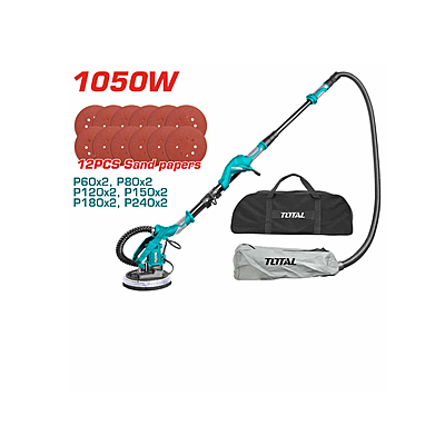Total TWS10501 Industrial Drywall Sander with Built-In LED Light Ring – Efficient, Powerful, and Dust-Free Sanding for Professional Use Total TWS10501 Industrial Drywall Sander with Built-In LED Light Ring – Efficient, Powerful, and Dust-Free Sanding for Professional Use