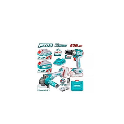 Total TCKLI20273 Cordless 2-Piece Combo Kit – Powerful, Efficient, and Reliable Tools for Your Home and Professional Projects Total TCKLI20273 Cordless 2-Piece Combo Kit – Powerful, Efficient, and Reliable Tools for Your Home and Professional Projects
