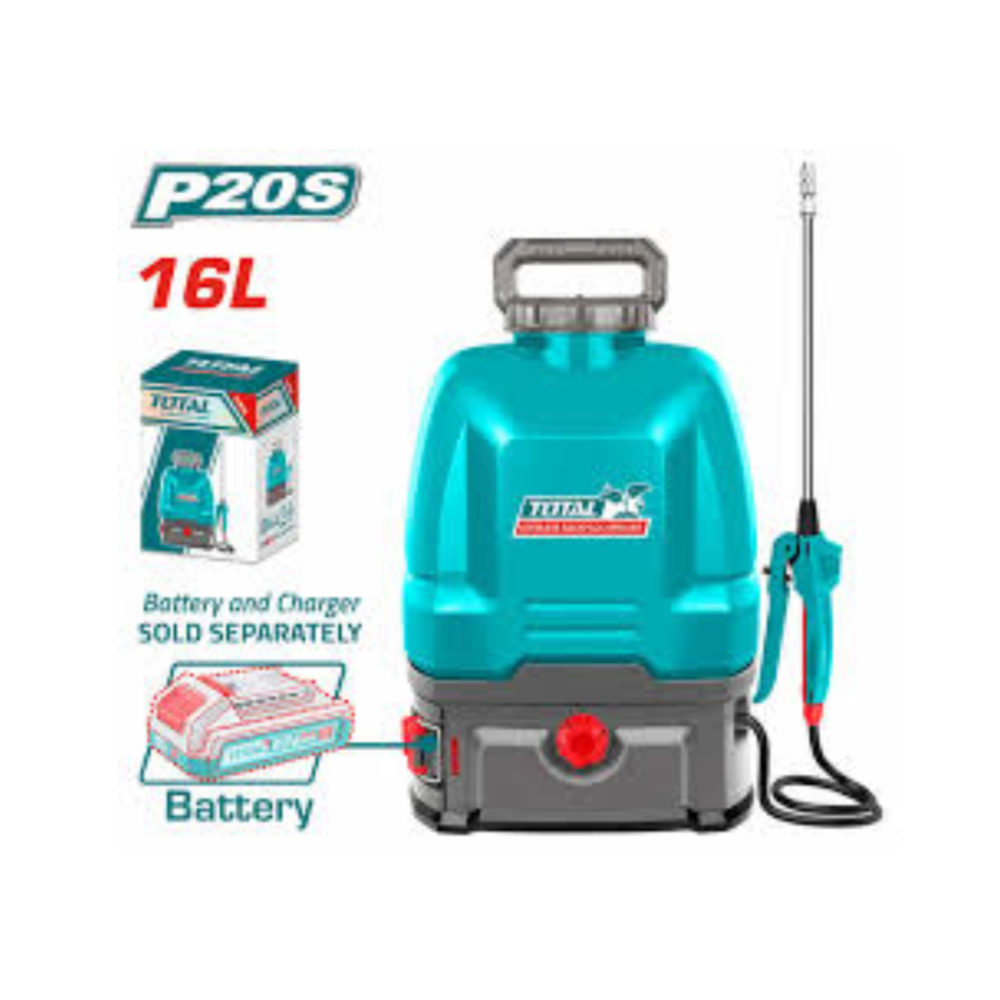 Total TSPLI2016 Cordless Backpack Sprayer – High-Powered, Efficient, and Comfortable Spraying Solution for Professional and Agricultural Use