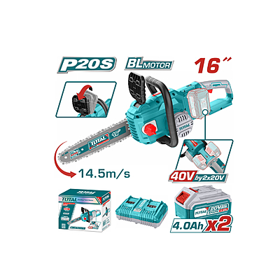 Total TGSLI401682 Cordless Chain Saw – Efficient and Powerful Cordless Tool for Professional-Grade Cutting Total TGSLI401682 Cordless Chain Saw – Efficient and Powerful Cordless Tool for Professional-Grade Cutting
