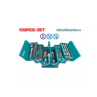 THTCS121081 108 Pcs Tool Chest Set – Comprehensive Socket & Wrench Set with Ratchet Wrenches, Extension Bars, Screwdriver Bits, and Spark Plug Sockets for Automotive, Mechanic, and DIY Use THTCS121081 108 Pcs Tool Chest Set – Comprehensive Socket & Wrench Set with Ratchet Wrenches, Extension Bars, Screwdriver Bits, and Spark Plug Sockets for Automotive, Mechanic, and DIY Use