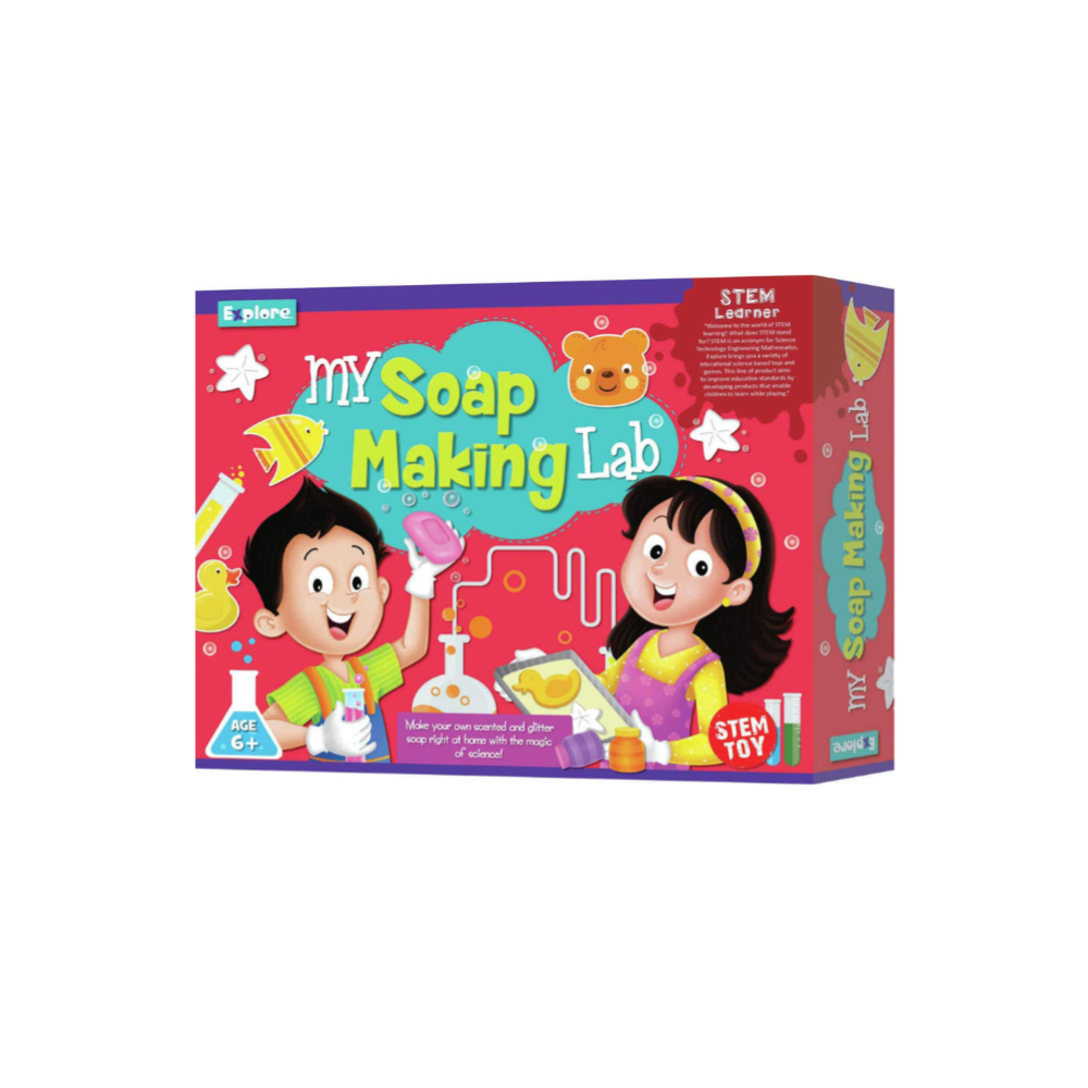 Eksploe My Soap Making Lab: A Creative DIY Kit to Craft Your Own Custom Soaps with Natural Ingredients, Essential Oils, and Fun Colors for a Luxurious, Personalized Bathing Experience