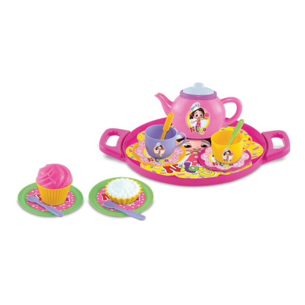 The Dede Tea Set 3319 is a vibrant and engaging playset designed to introduce young children to the joys of tea time through imaginative role-playing