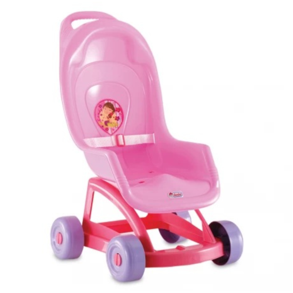 The Dede Pink Trolley 1366 is a delightful and practical storage cart designed to help organize children's play areas