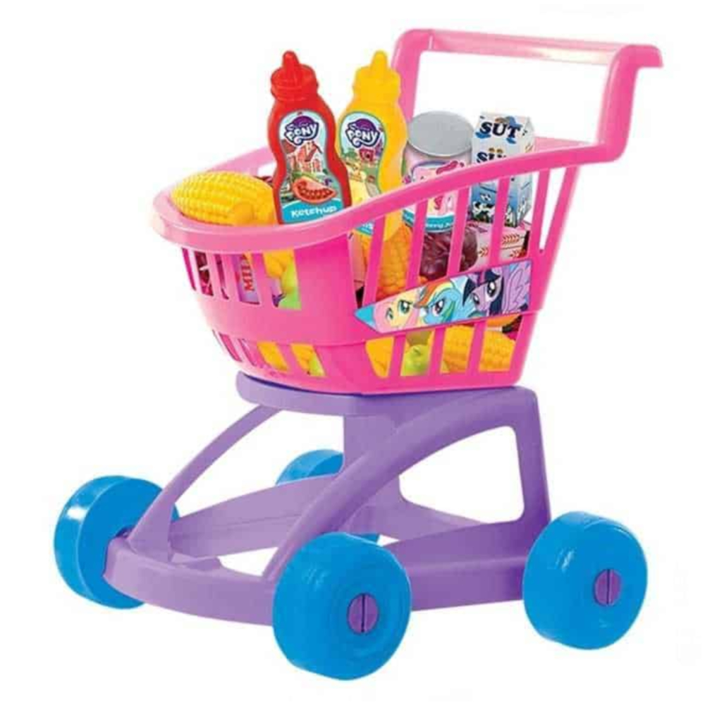 The Dede My Little Pony Market Trolley 3337 is a captivating playset that combines the magic of My Little Pony with the excitement of shopping