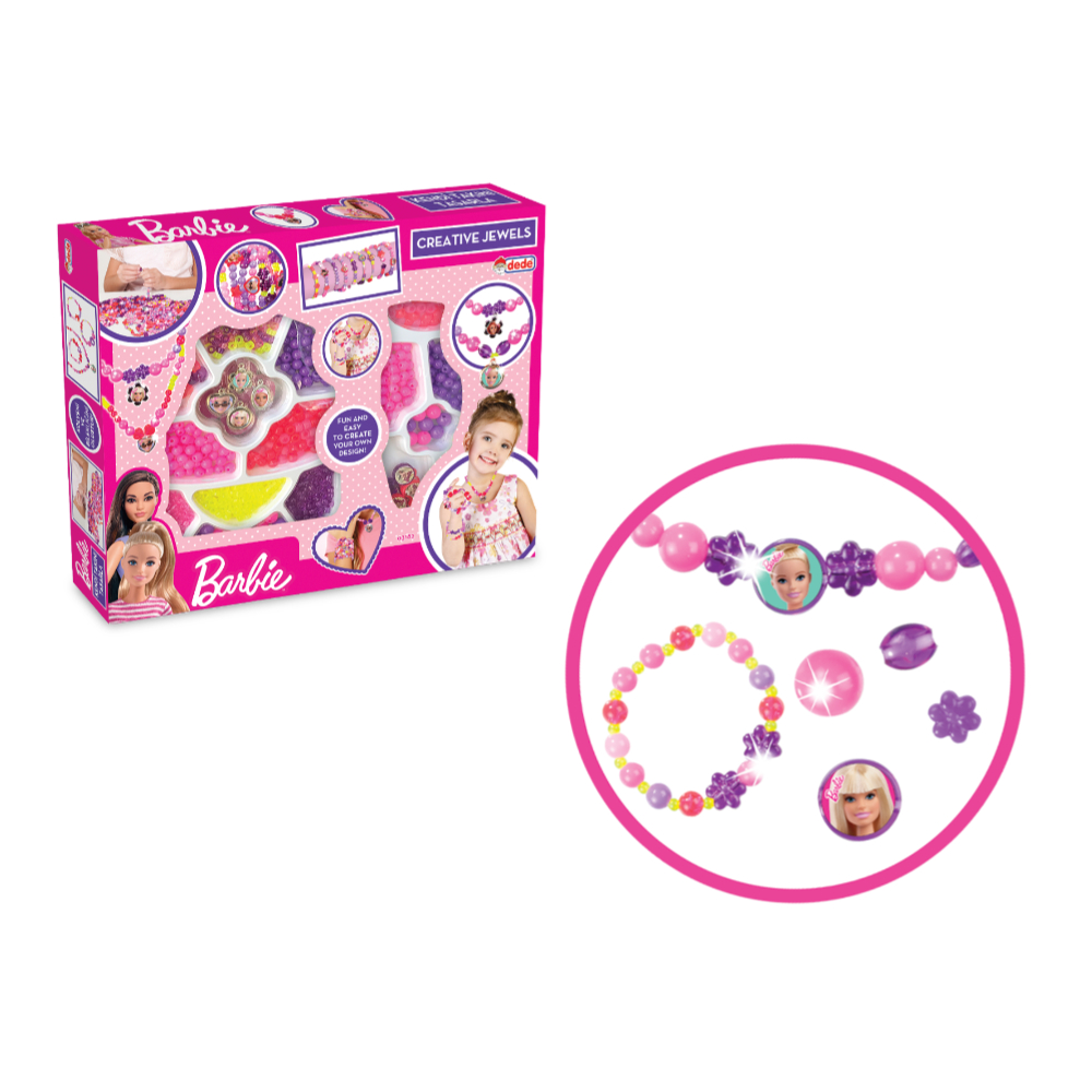 BARBIE BEAD SET (2 WINDOW BOX) – 3182 | Ultimate DIY Jewelry Craft Kit for Girls | 800+ Colorful Beads, Charms & Accessories in Double Window Display Box