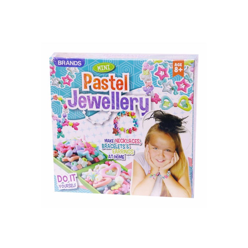 EKSPLOE Pastel Jewellery: Create Your Own Stunning Pastel-Colored Jewelry Pieces – A Fun and Creative DIY Craft Kit for Kids and Teens to Design Personalized Necklaces, Bracelets, Earrings, and More!