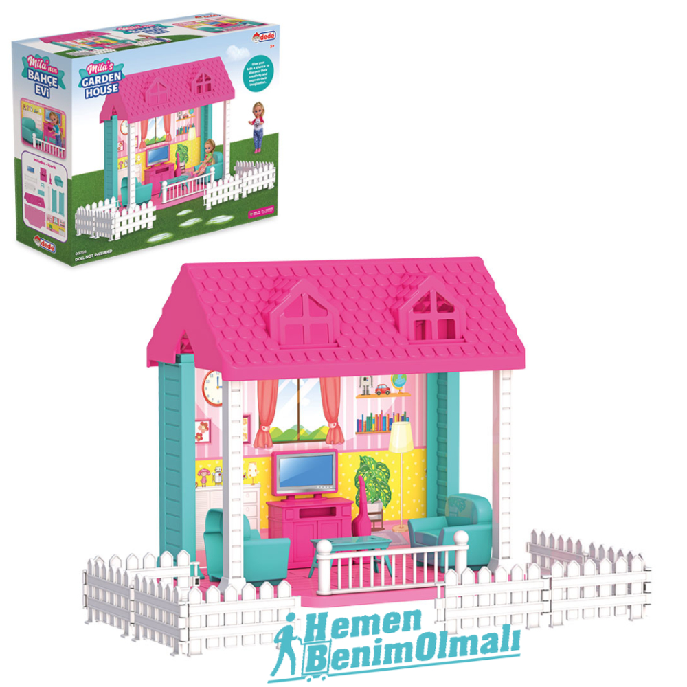 DEDE Milas Garden House β 3756 | Fun Outdoor Playhouse for Kids | Colorful Garden-Themed House with Interactive Features DEDE Milas Garden House β 3756 | Fun Outdoor Playhouse for Kids | Colorful Garden-Themed House with Interactive Features