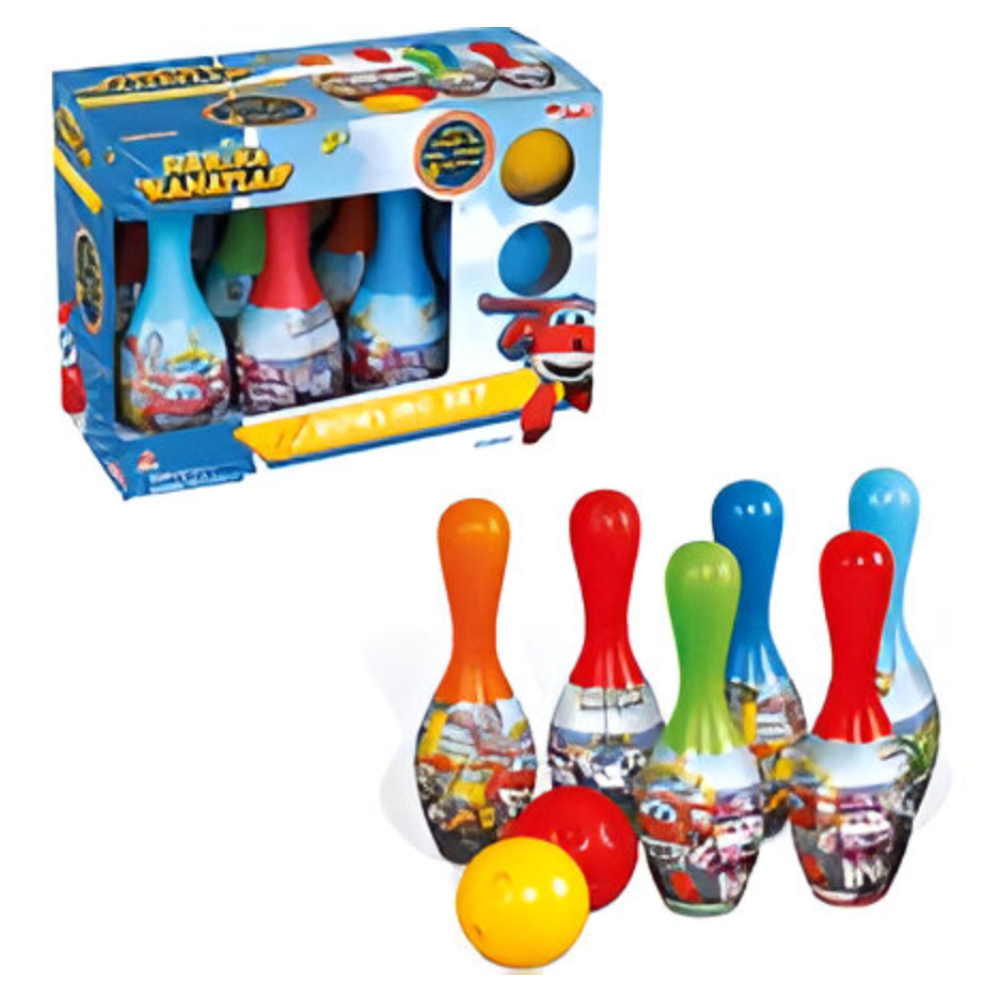 SUPERWINGS Bowling Set – 3597 | Colorful Bowling Game for Kids Featuring SuperWings Characters