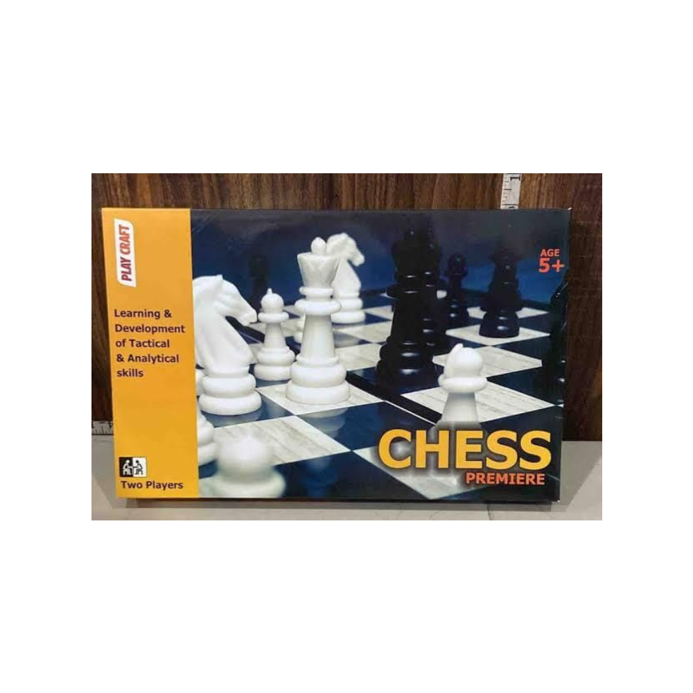 Playcraft Chess Premier - Professional-Grade Chess Set for Players of All Levels – Premium Wooden Chessboard with Deluxe Pieces, Perfect for Strategy Enthusiasts, Tournaments