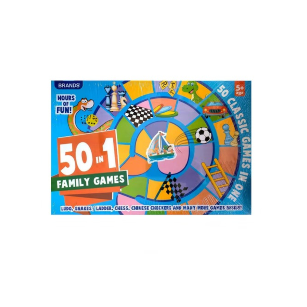 Explore 50-in-1 Family Games - 6P Set – Ultimate Collection of Classic and Modern Games for Family Fun, Group Entertainment, and Skill Development – Perfect for All Ages