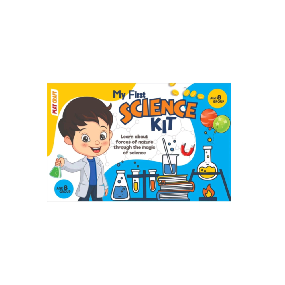Playcraft My First Science Kit – 20+ Exciting and Educational Experiments for Kids – A Fun Introduction to Chemistry, Physics, Biology, and Earth Science