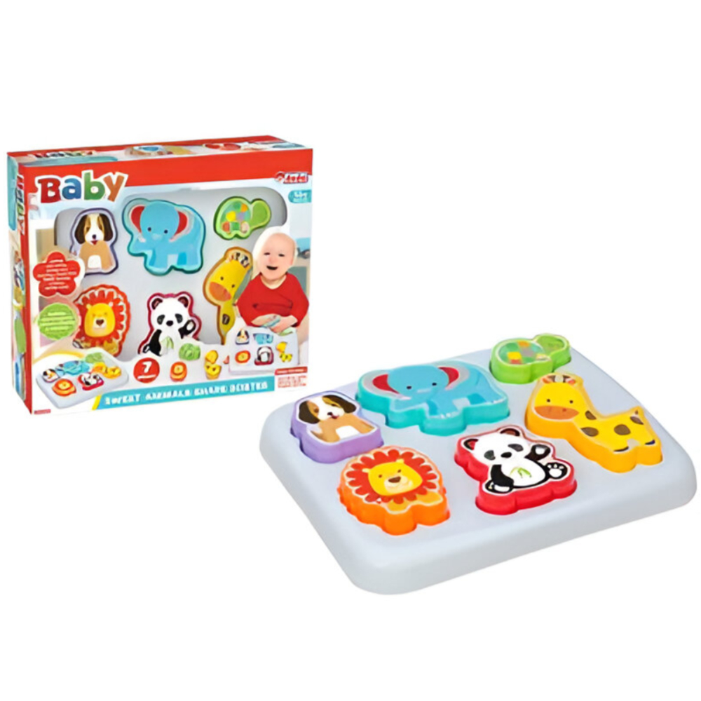 Dede Shape Sorter Sweet Animals 7-Piece Set (Model 3431) – Engaging and Educational Animal-Themed Shape Sorting Toy for Toddlers Aged 12 Months and Up​